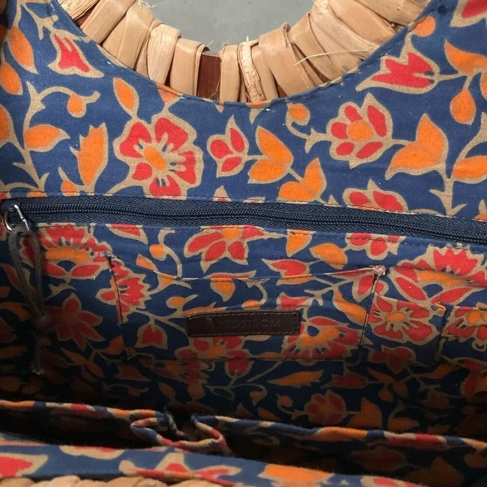 Nordstrom Beaded Straw Summer Bag
